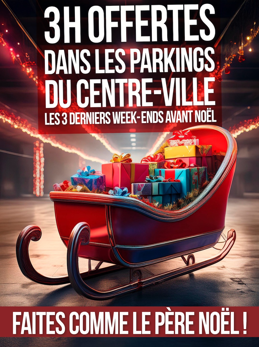 3h de parking à Noël