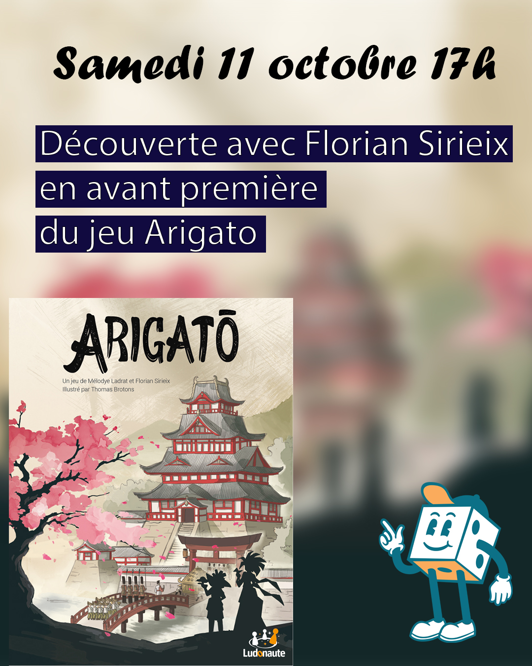 11 octobre : Florian Sirieix présente Arigato !